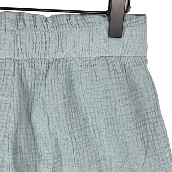 Show Me Your Mumu Rockie Ruffle Shorts Small Elastic Waist Gauze Pull On Blue - Picture 7 of 11